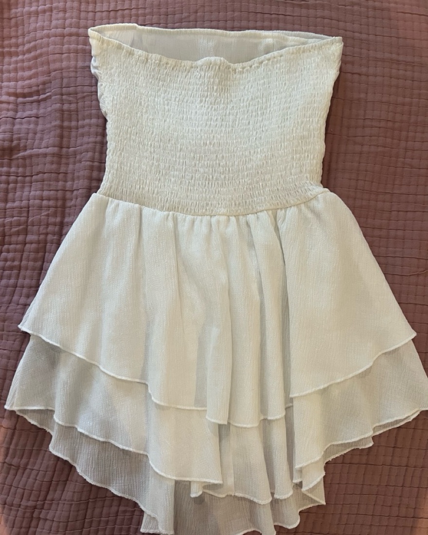 knee length dresses for ladies Ava Presley Drop Waist Ruched Ruffle Hoco Dress 26456 Yellow / 8 main image 0