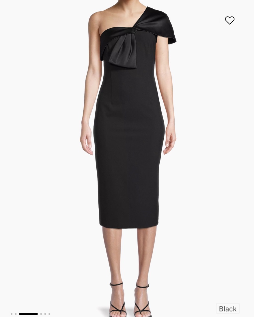Sachin & Babi Asymmetric Bow Midi Dress by Sachin & Babi - Pickle