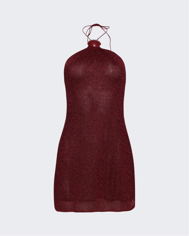 strapless open back dress Soft Lace Volant Mini Dress main image 1