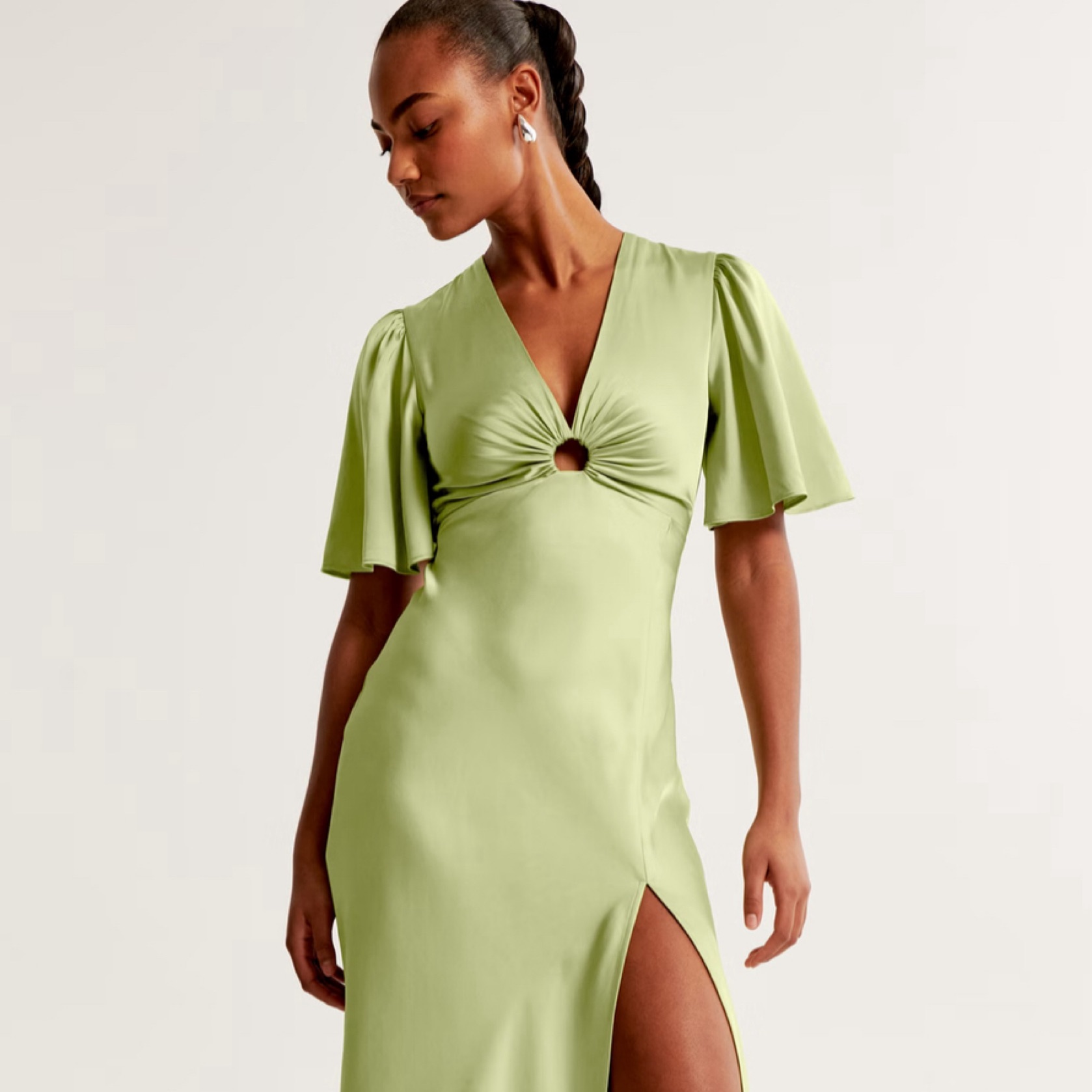apple green cocktail dress Short Sequin Homecoming Dress with Beads main image 0