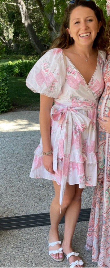 LoveShackFancy Pink Bow Dress - Image 2