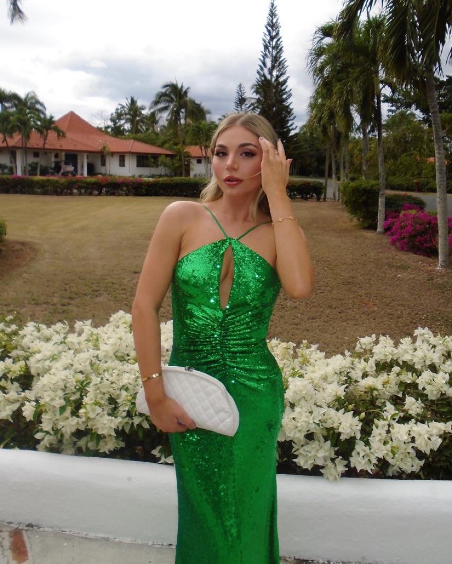 green emerald velvet dress Sexiest 1974 Halston Couture Deep Green Silk Jersey Backless Dress w F –  Shrimpton Couture