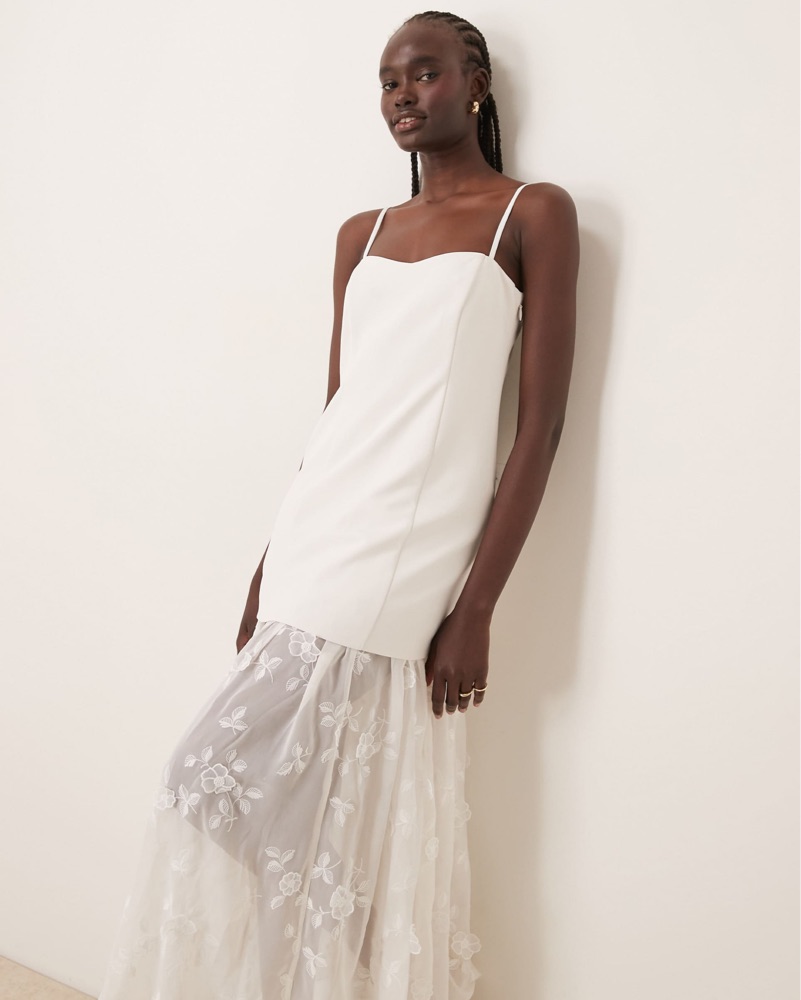 Abercrombie sheer Floral Midi Dress by Abercrombie and Fitch - Pickle