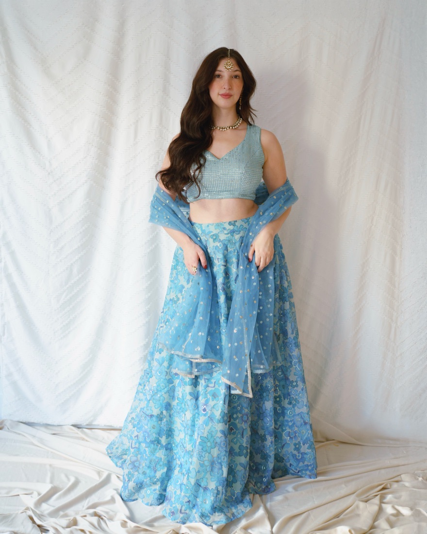 Rooh (Blue) lehenga Size Xl - Image 1