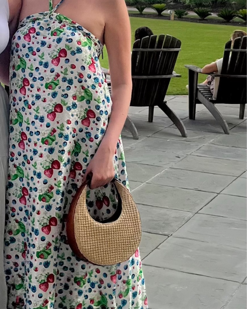 Staud Mini Moon Raffia Bag - Image 4