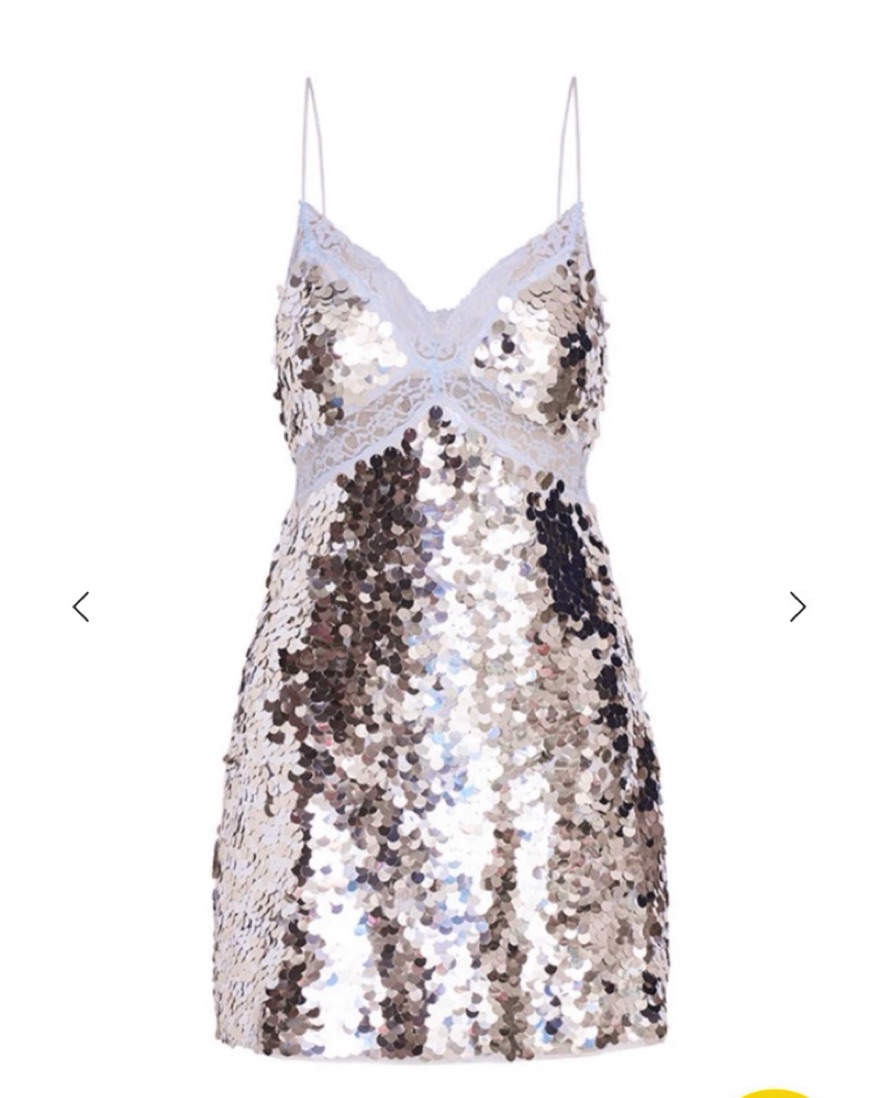 green emerald velvet dress Demure Deep V-Neckline Sequin Dress Silver