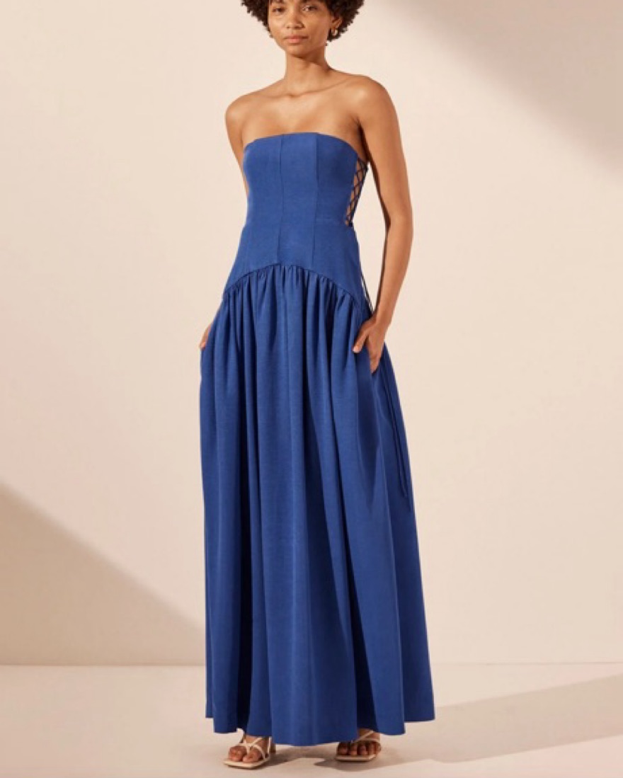 two piece dresses Two Piece Jersey Dress With Scoop Neckline And Beaded Applique