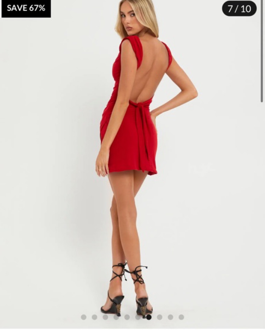 navy blue dress for baby girl Tiger Mist Red Backless Dress by Tiger Mist