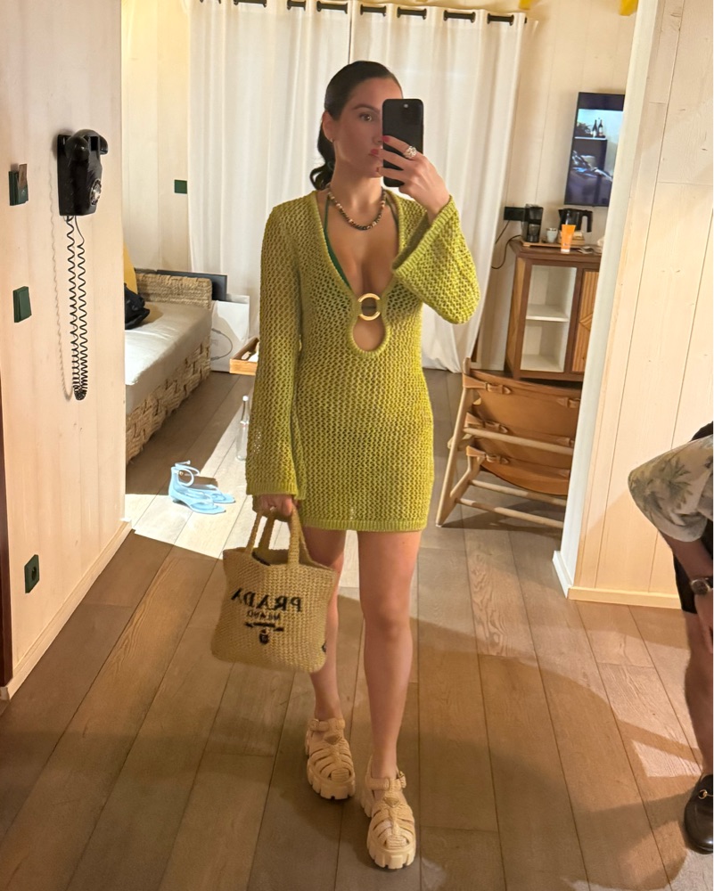 Mini Crochet Dress by Monday Swimwear - Pickle
