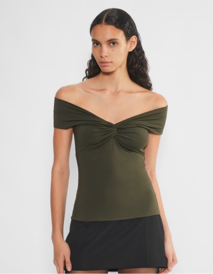 Aritzia Contour Twist Off-Shoulder Top - Image 1