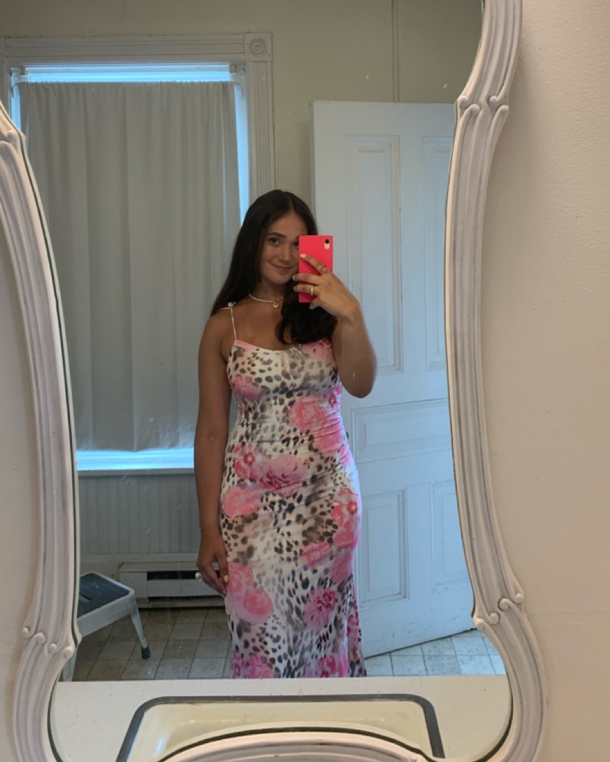 Bershka Printed Midi Dress by Bershka - Pickle