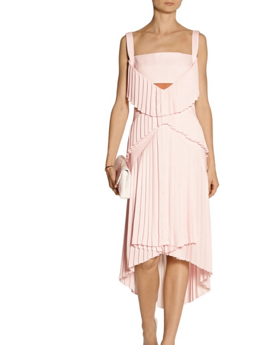 open lace back dress Dion Lee Pleated Dress Sz 10 – The Luxe Base