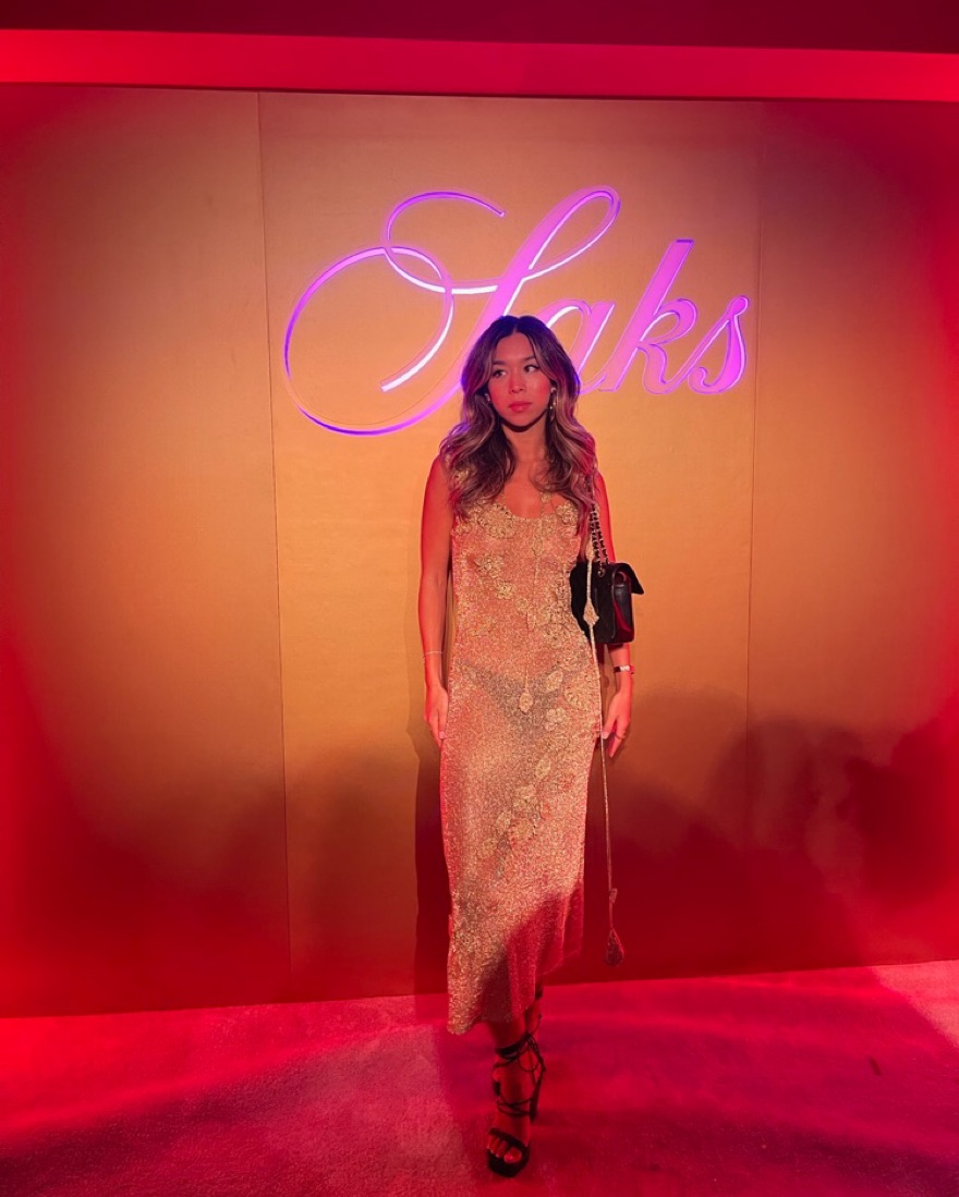 slim fit dress slacks Love Shy Sheer Glitter Maxi Dress in Gold main image 0