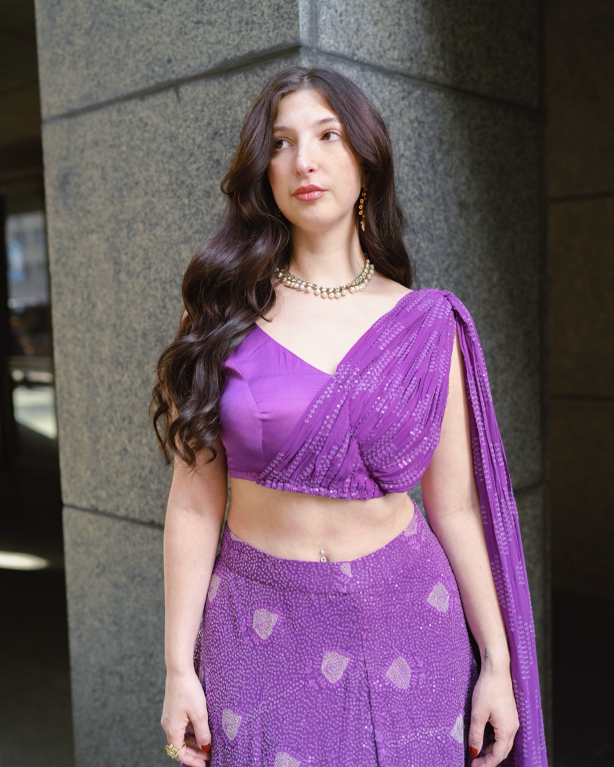 Neha Lehenga (Purple) M - Image 2