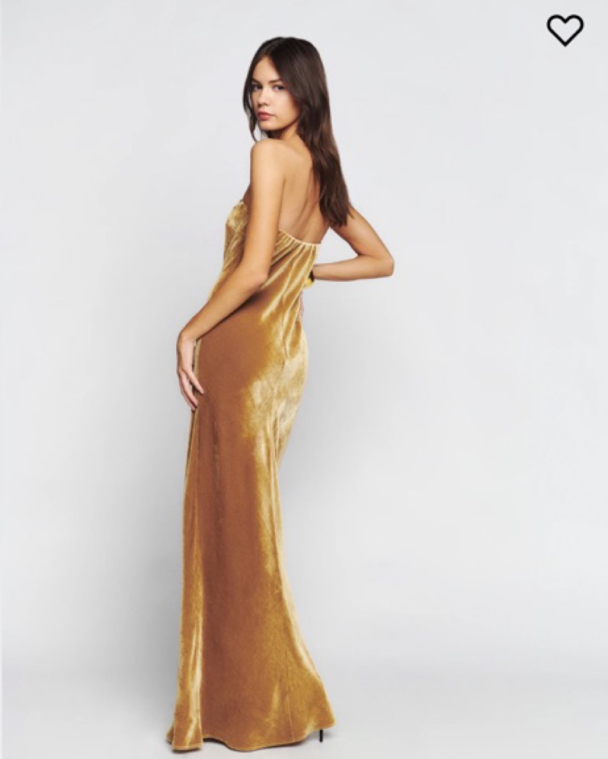 green emerald velvet dress Pearlie Halter Neck Cutout Maxi Dress main image 1