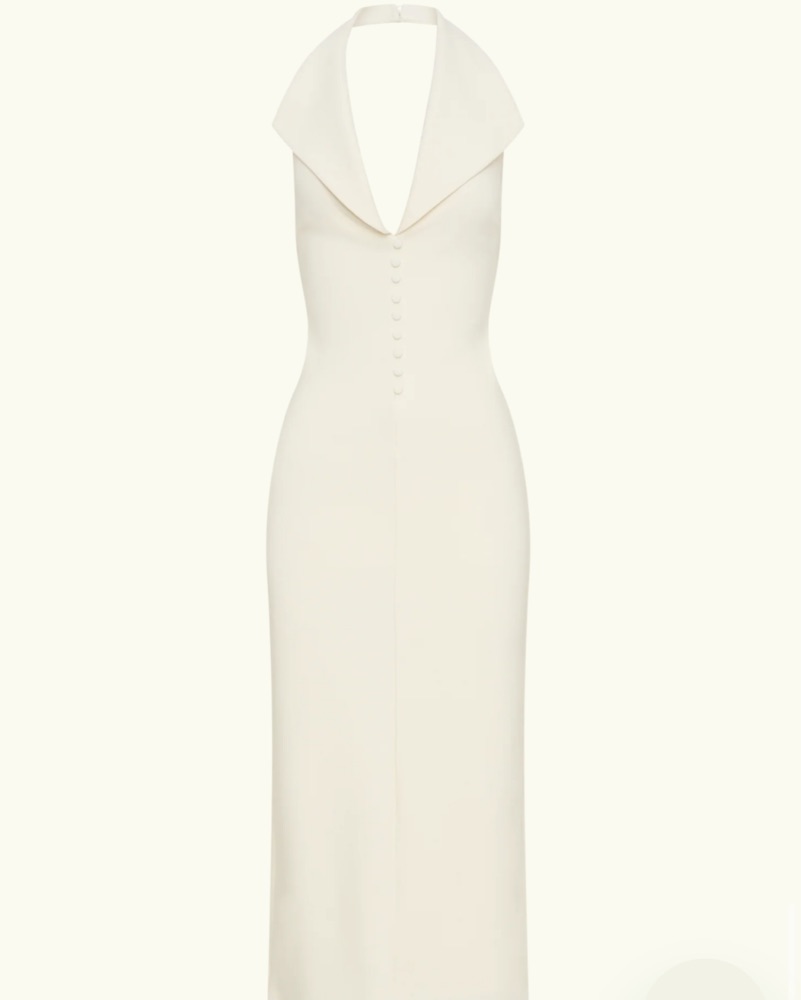 Meshki Annita Crepe Halter Midi Dress by Meshki - Pickle