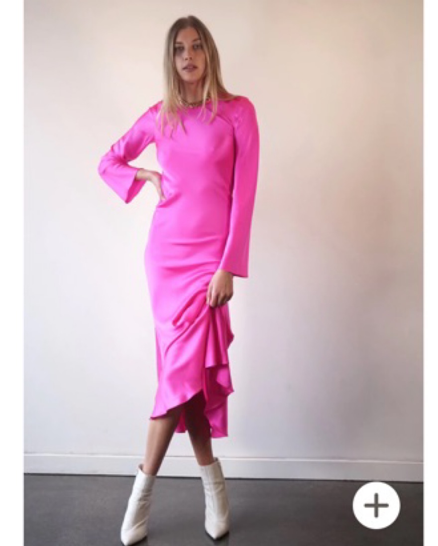 Bardo Collective Fiori Pink Silk Dress by Bardo Collective - Pickle