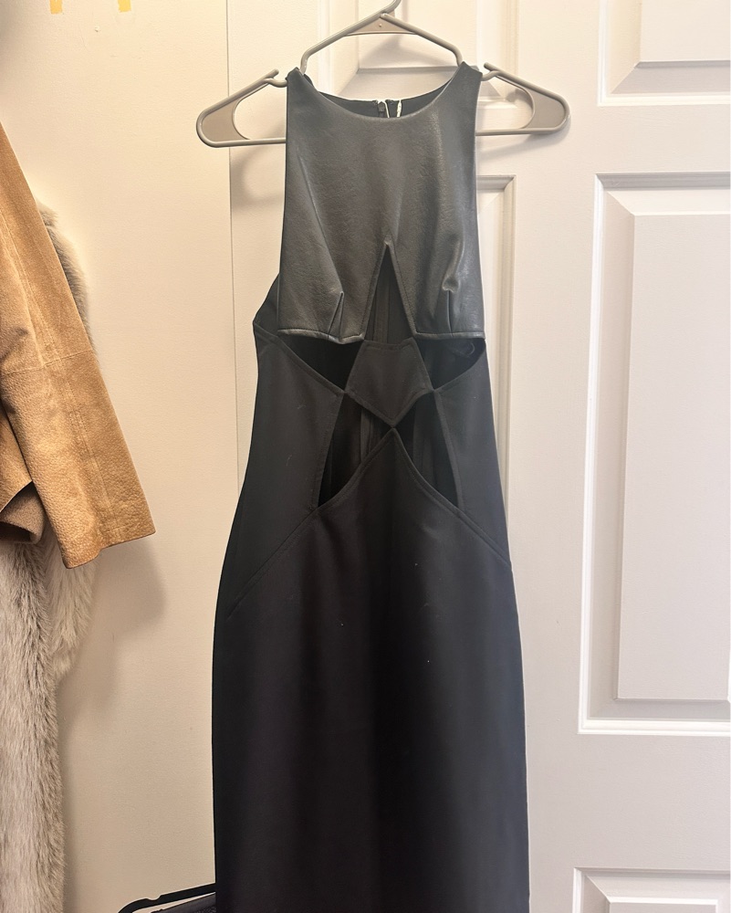 dion lee grey dress DION LEE Size M Grey Viscose Blend Midi Mid-Calf Dress  Sui Generis  Designer Consignment