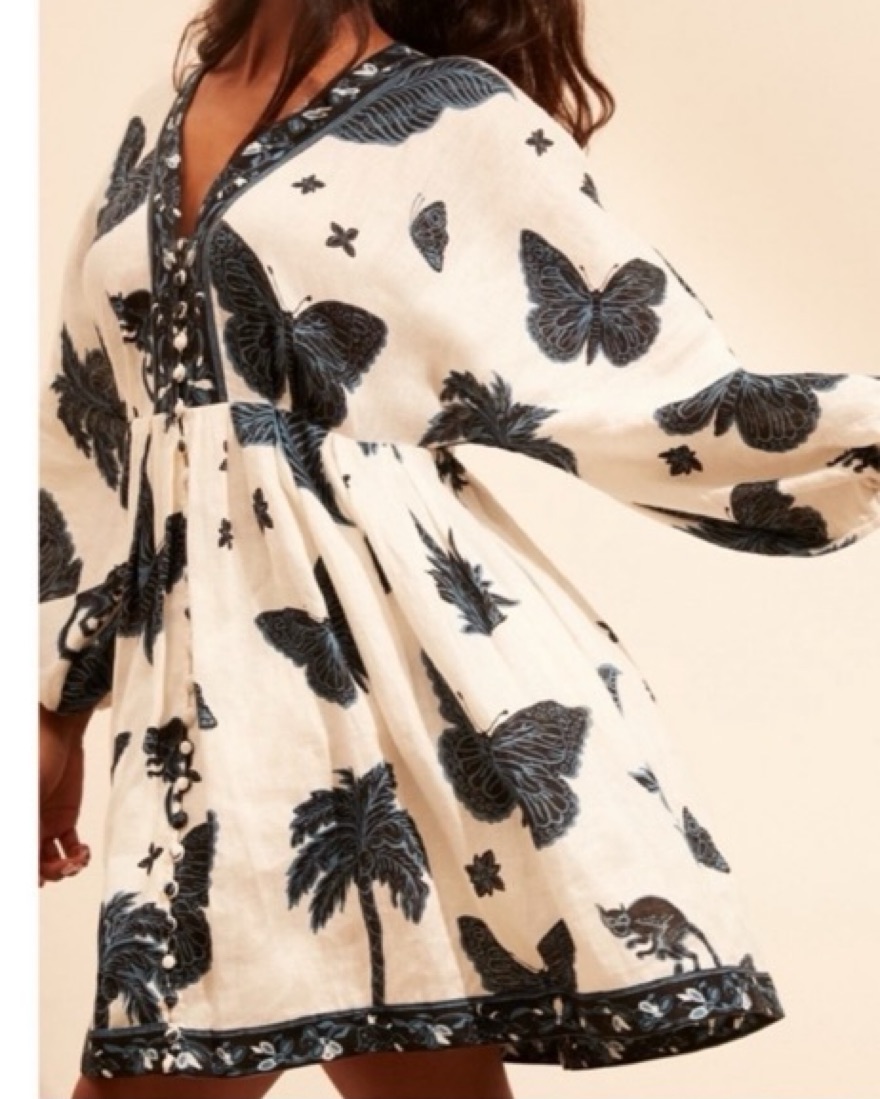 Banana Republic Linen Butterfly Dress by Banana Republic - Pickle