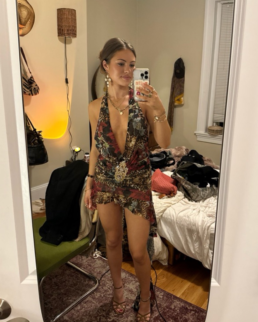 Jaded London Cindy Mini Dress by Jaded London - Pickle