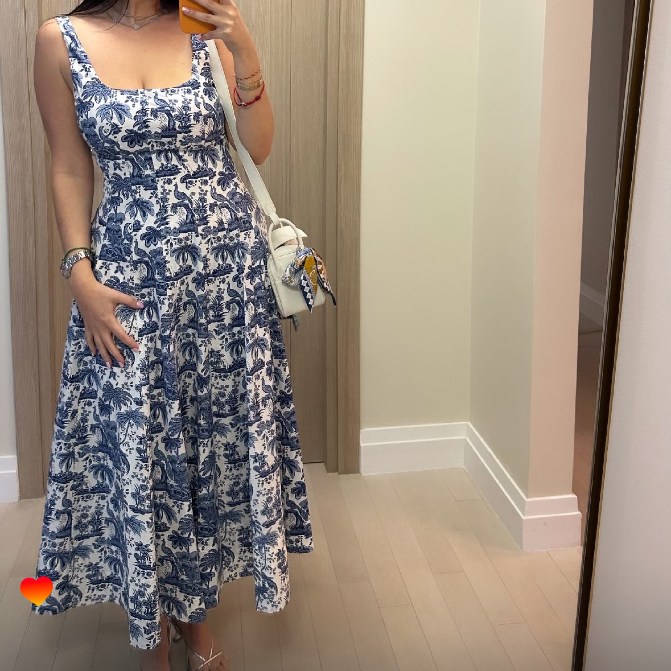 white christmas dresses Staud Wells Dress Blue Toile 8