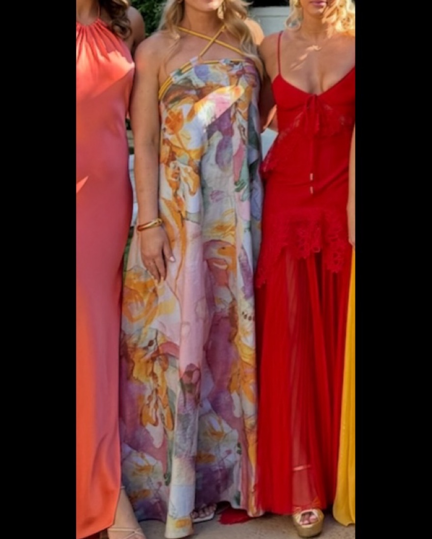 knee length dresses for ladies Paisley Maxi Dress | Buy Dress Ezazi Now