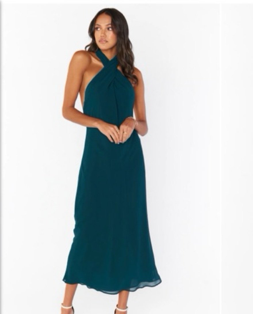Show Me Your Mumu Emerald Halter Dress - Image 2