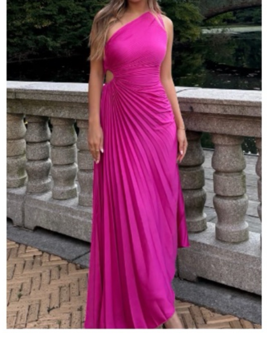 Mango Pink Pleated Dress by Mango - Pickle