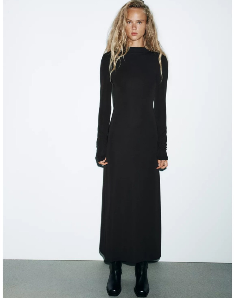 green emerald velvet dress Zara crepe dress