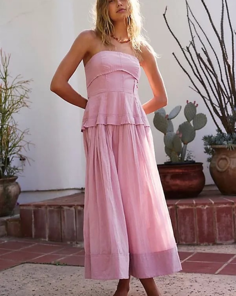 Free People Milan Midi Dress by Free People - Pickle