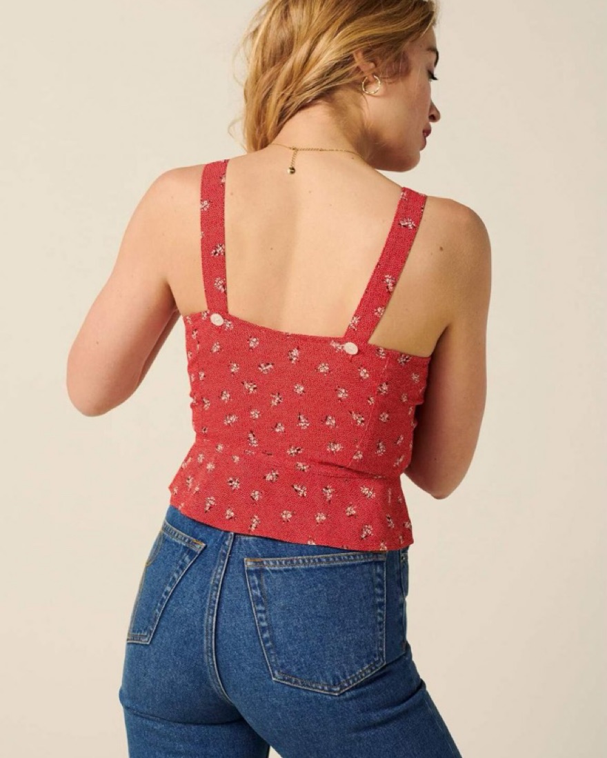 Rouje Rita Top Red - Image 2