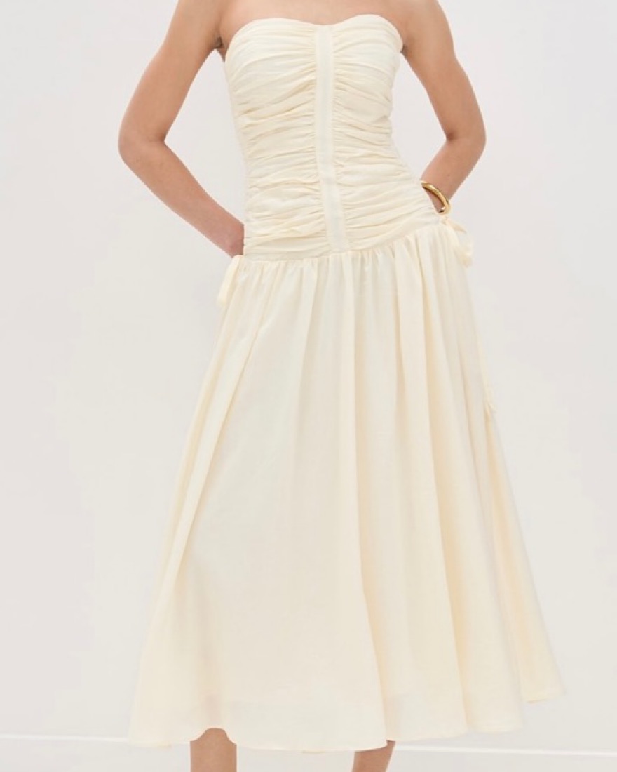 chinese dress ladies Zori Strapless Maxi Dress – The Fashion Spot