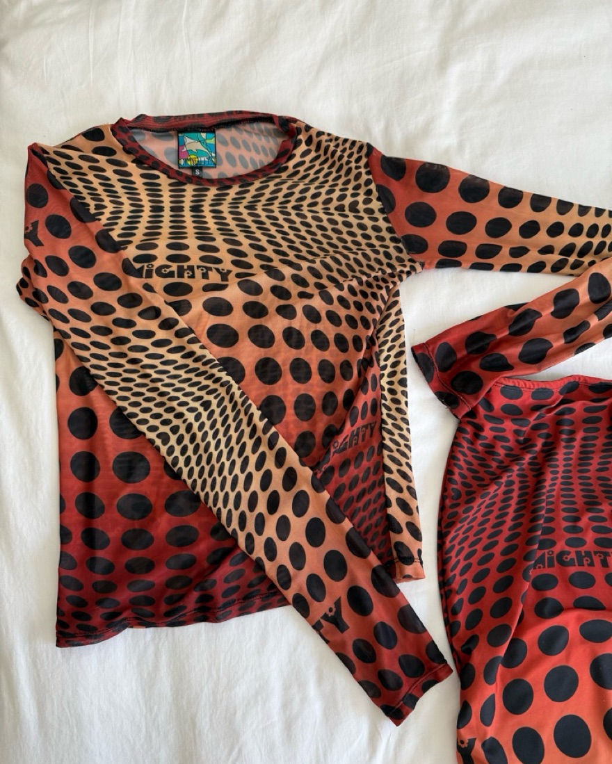 OMIGHTY Illusion Skirt Set - Orange Dot by OMIGHTY - Pickle
