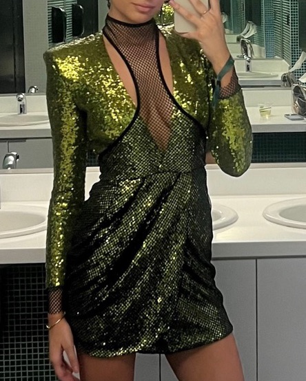 green emerald velvet dress Gaia Dress