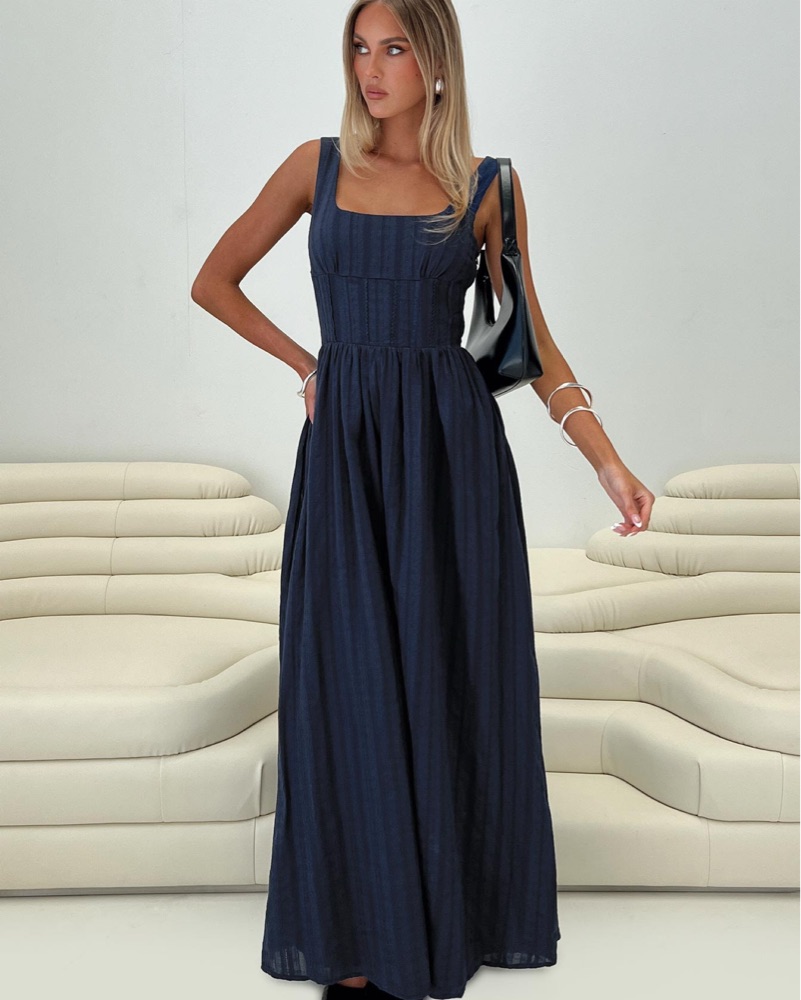 open lace back dress Amiya Maxi Dress Pink main image 1