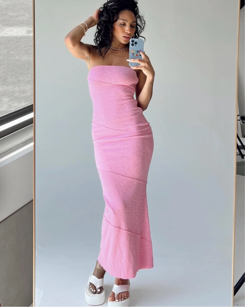 Pink Princess Polly Maxi Bodycon Dress by Princess Polly - Pickle