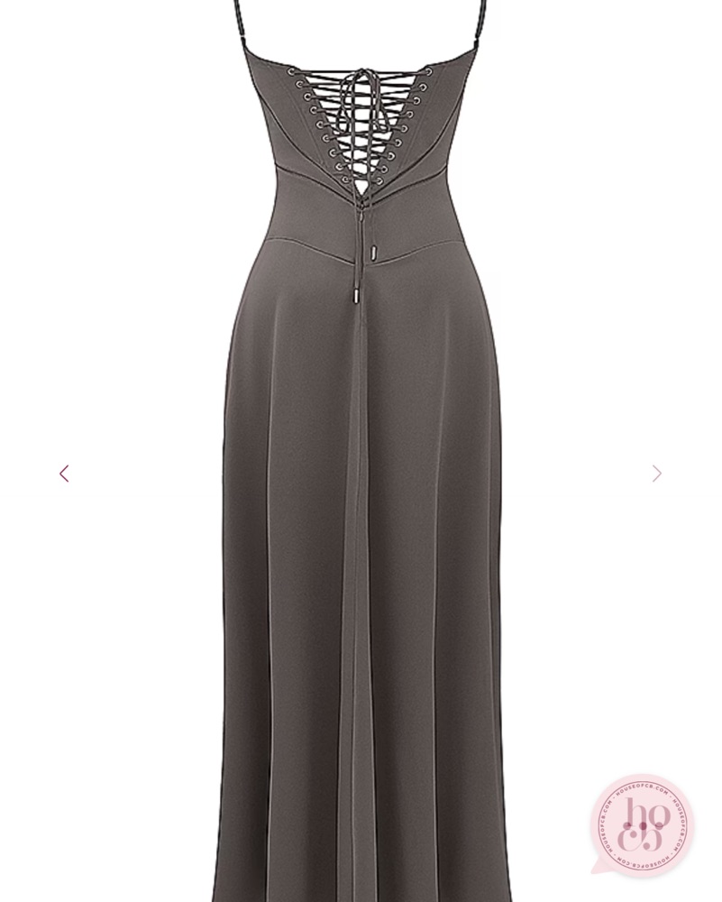 chinese dress ladies Anabella Lace Up Maxi Dress – The Dress Room main image 1