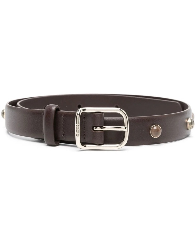 Chloe Authentic Vintage Dark Brown Leather Belt with Silver Hardware Chloe Authentic Vintage Dark Brown Leather Belt with Silver  main image 4