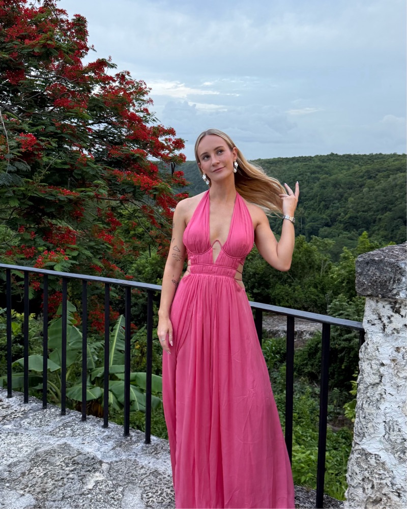 Cult Gaia Pink Aashvi Gown by Cult Gaia - Pickle