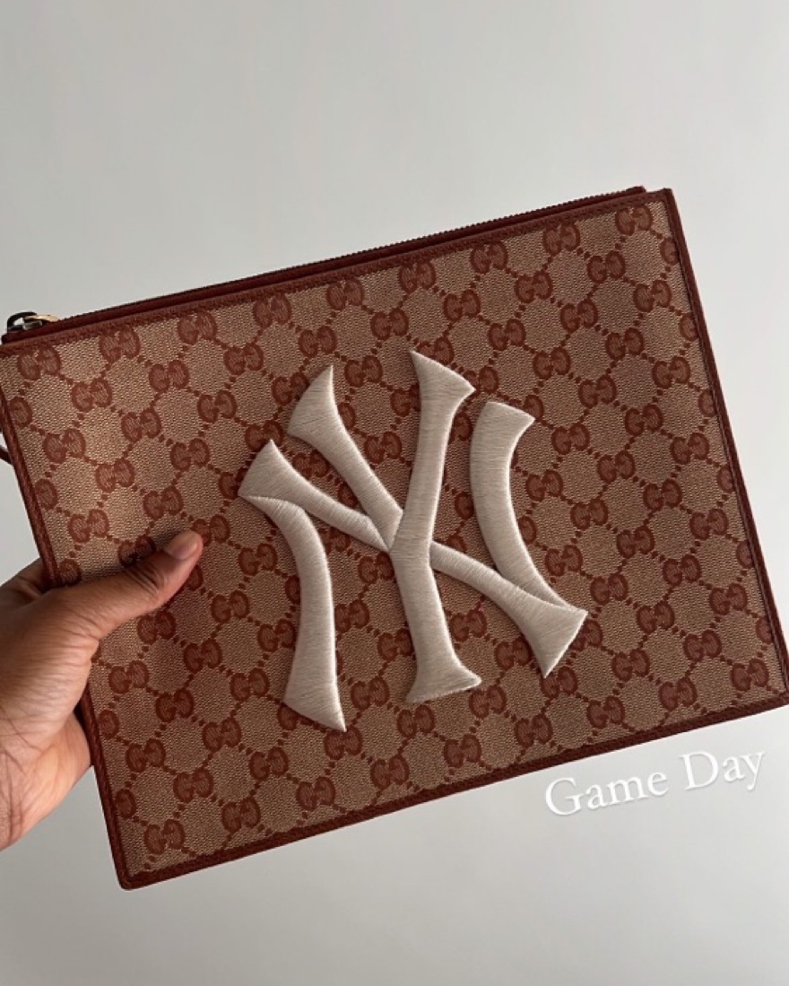 Gucci X MLB Yankees Wristlet  - Image 1