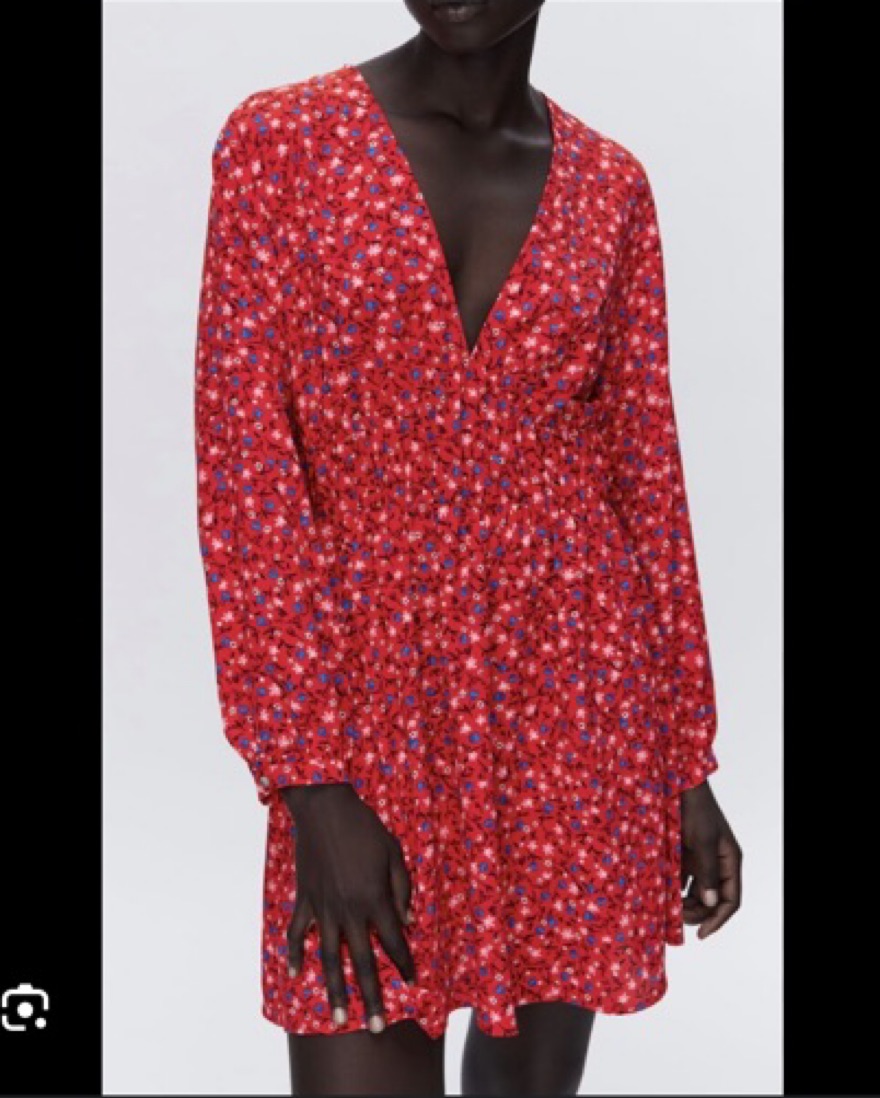 open lace back dress Zara main image 1