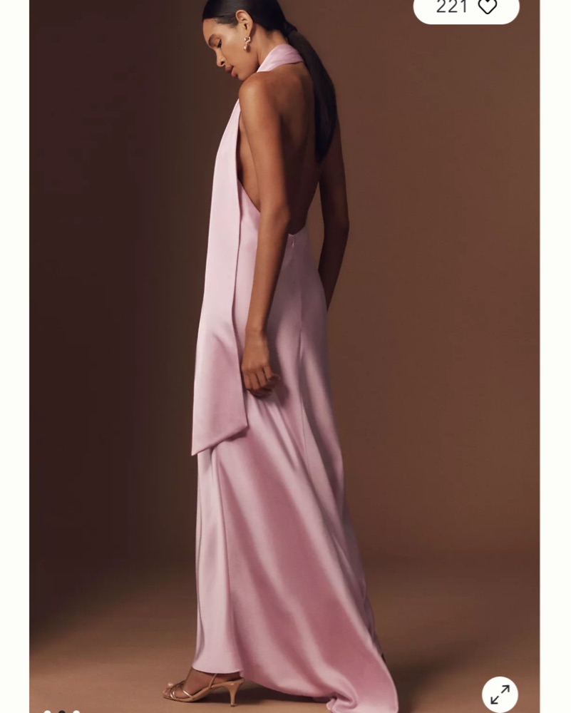 Significant Other Adriana Halter Dress by Significant Other - Pickle