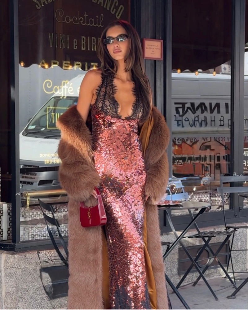 The Lorelai Maxi Dress in Chocolate Brow by NBD - Pickle