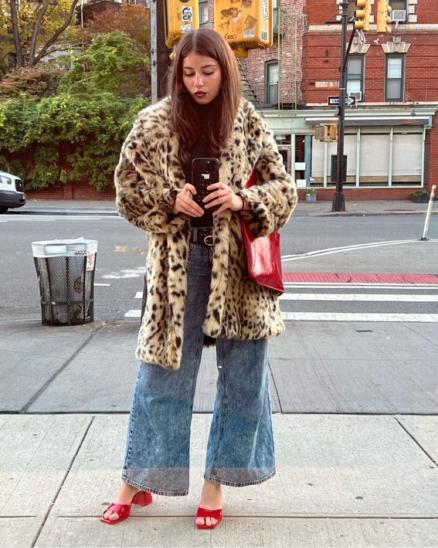 Cheetah Leopard print Fur coat - Image 1
