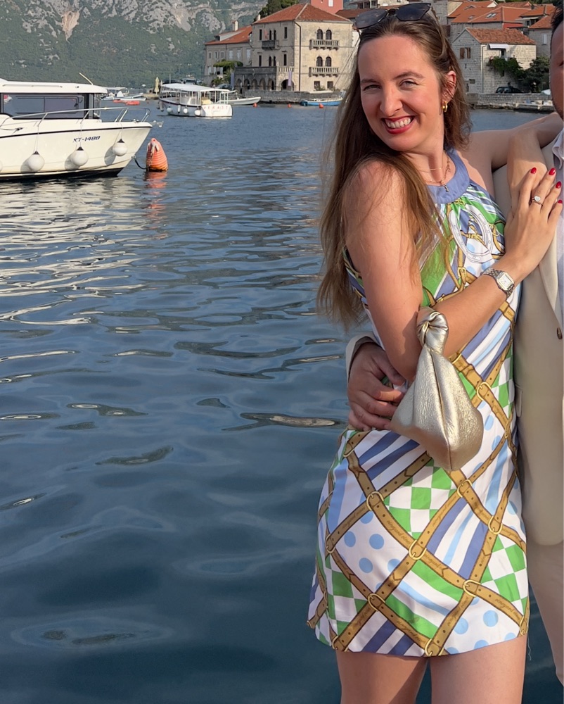 Vibrant Geometric Halter Dress by Vineyard Vines - Pickle