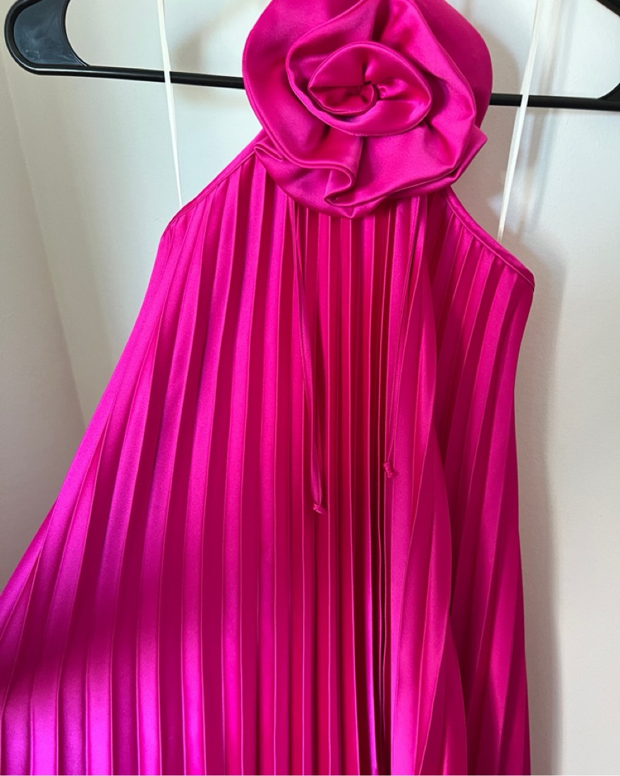 Delfi Collective Pink Pleated Dress  - Image 1
