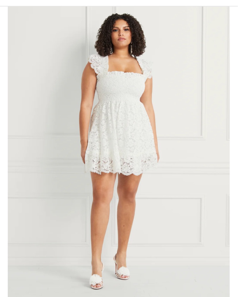 Hill House White Lace Elizabeth Dress by Hill House Home - Pickle