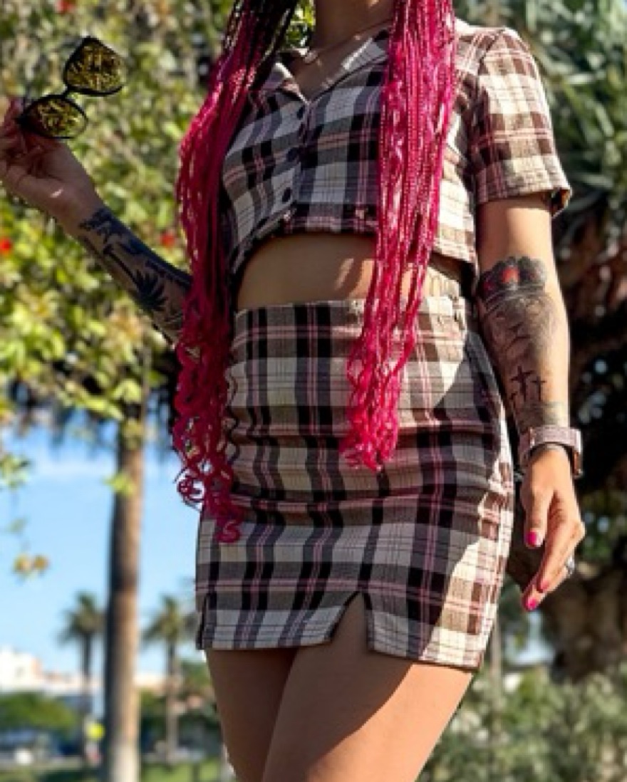 Plaid Skirt Set  - Image 4
