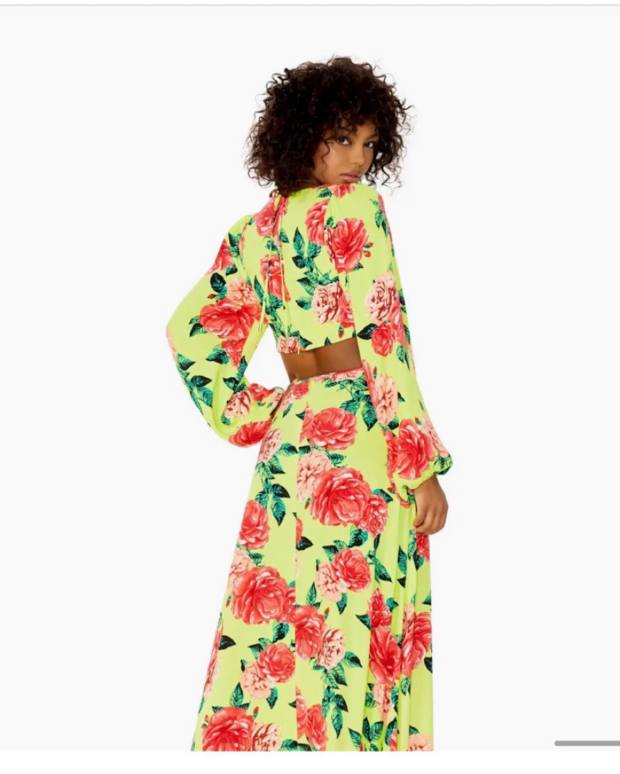 chinese dress ladies thelma-dress-rainbow-stripe – AFRM main image 1