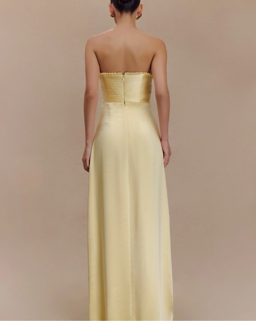 Meshki Larissa Satin Maxi Dress by Meshki - Pickle